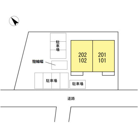 ラフィネ横山　Ａ棟　　刈谷市近郊の賃貸ならクラスホーム刈谷店の区画図