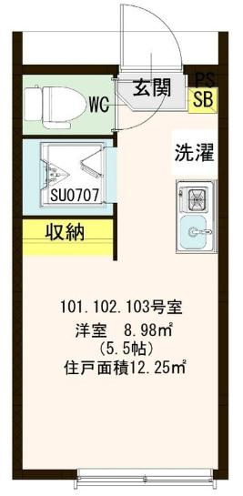 【間取り】 | ハーモニーテラス下高井戸Ⅱ