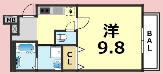 【間取り】 | フジパレス大物公園２番館