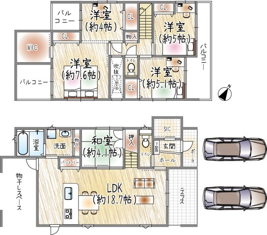 北六甲台4丁目の外観|A号地