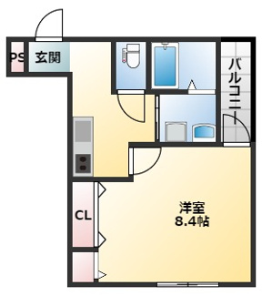 【間取り】 | フジパレス弥刀Ⅱ番館
