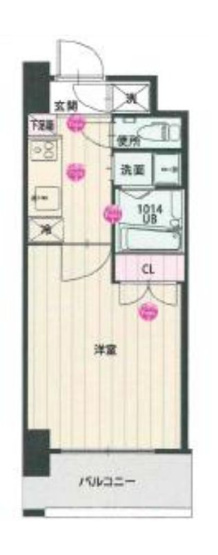 【間取り】 | CLUB ORIENT BLD №102
