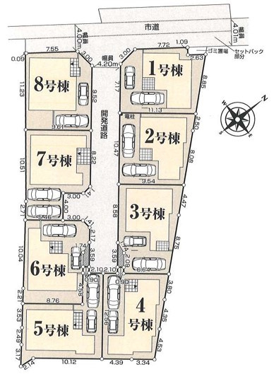 ◎茅ヶ崎市今宿　築未入居戸建　　6号棟の区画図|6号棟☆