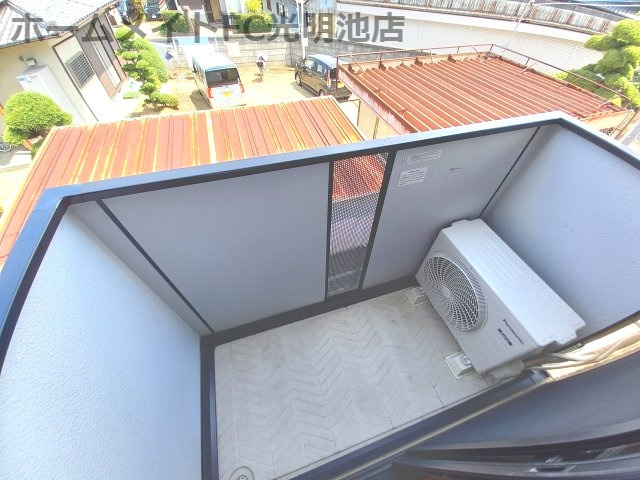 セジュール藤井A棟のバルコニー