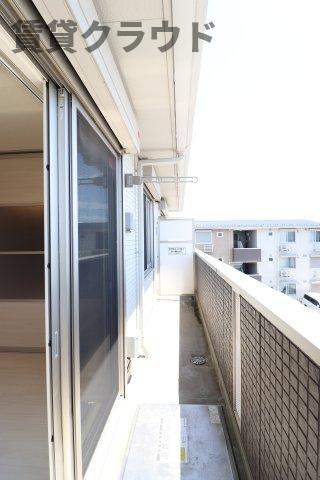 アメニティーなかにしⅣのバルコニー|暖かな日差しのふりそそぐバルコニー