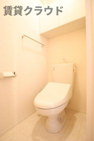 アメニティーなかにしⅣのトイレ|ゆったりとした空間のトイレです