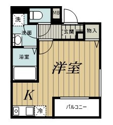 ミリアビタ弁天の間取り