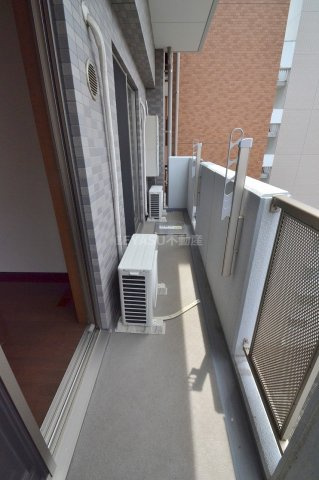 アクアコート横川のバルコニー