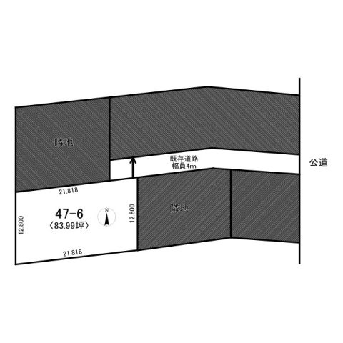 春採6丁目　売土地の土地図