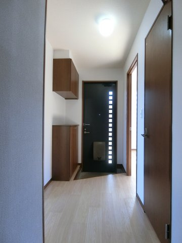 あきらアパートの玄関