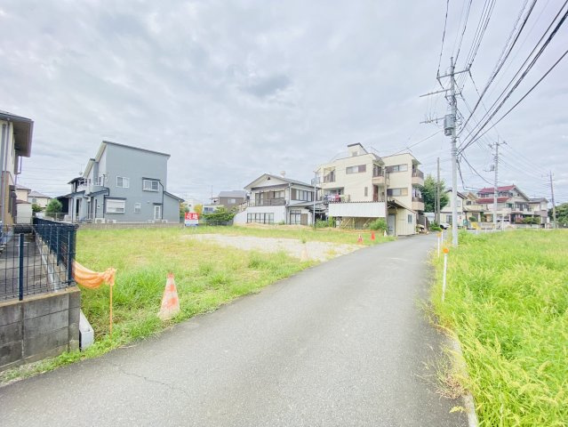 敷地面積68坪　売地　川越市牛子の前面道路含む現地写真
