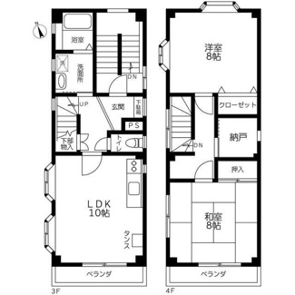 【間取り】 | 貸マンション（青葉台２丁目10）