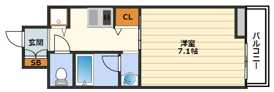 エイペックス梅田東Ⅱの間取り
