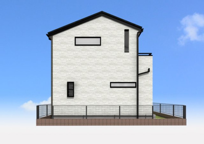 【外観パース】 | レイエスタウン咲が丘Ｄ棟 | 西側