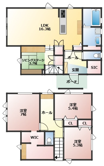 サンシティ沼館No.2の間取り