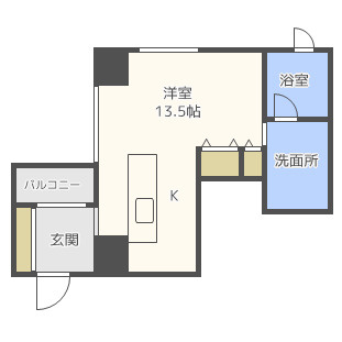 ルクレ堺筋本町レジデンスの間取り