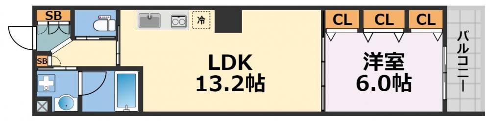 ブラービ南船場の間取り