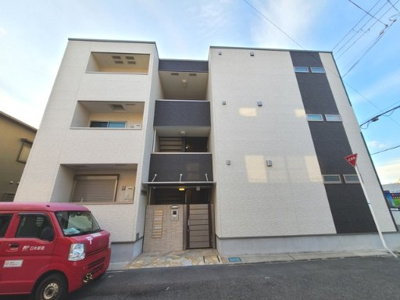 【外観】 | フジパレス下新庄６番館 | ツートンカラーの外観です
