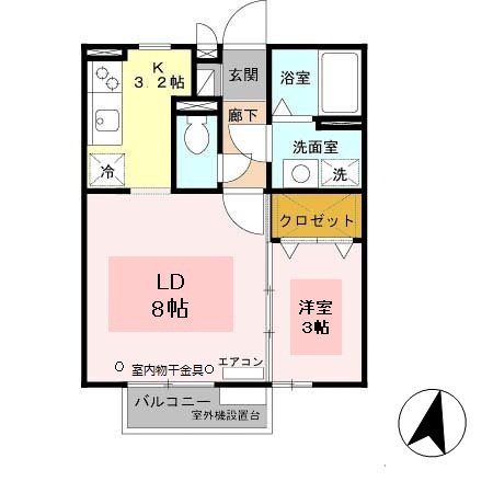 サンライズ城南の間取り
