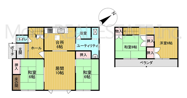 【間取り】 | 北見市東陵町中古戸建