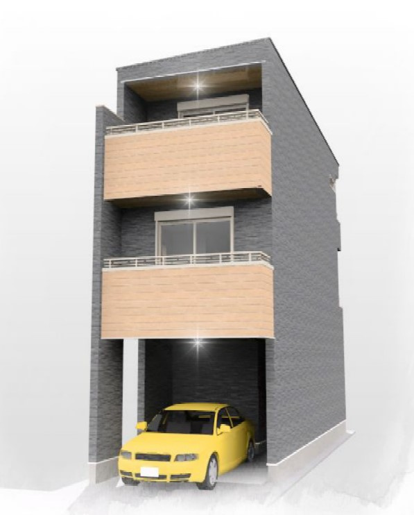 米崎町　新築戸建ての外観パース|外観イメージパース
近隣にモデルハウスもございます！