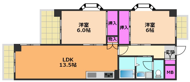ニューサンハイツの間取り