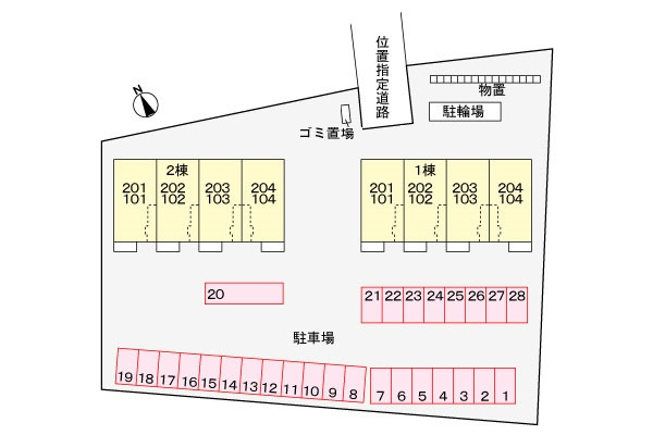 ブランシュ　ネージュ　Ⅱの駐車場|駐車場