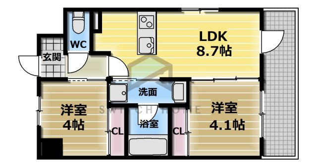 【間取り】 | パラゴン勝山通り