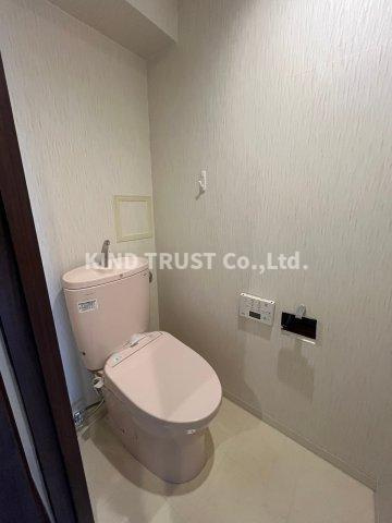 ライオンズマンション梅田中崎町のトイレ|コンパクトで使いやすいトイレです