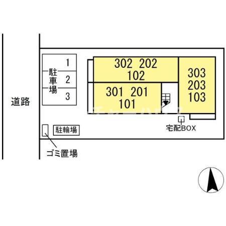 メルウェル城南の区画図