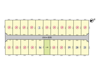 【区画図】 | 鈴鹿市長太栄町2丁目《サクシードタウン長太栄町 全21区画》