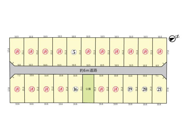 【区画図】 | 鈴鹿市長太栄町2丁目《サクシードタウン長太栄町 全21区画》