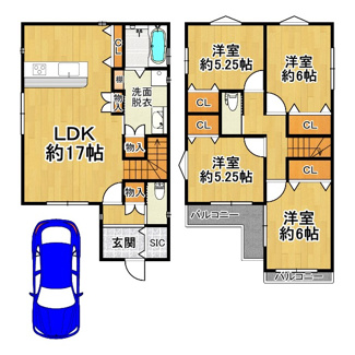 【間取り】 | ◆山本町南　新築戸建◆モデルハウス見学会開催中◆カラーセレクト可♪