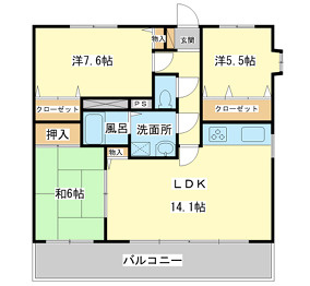 グランベール蒲田の間取り