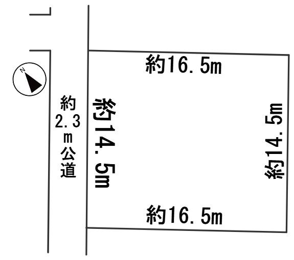 ６３６１０　岐阜市近島４丁目土地の区画図