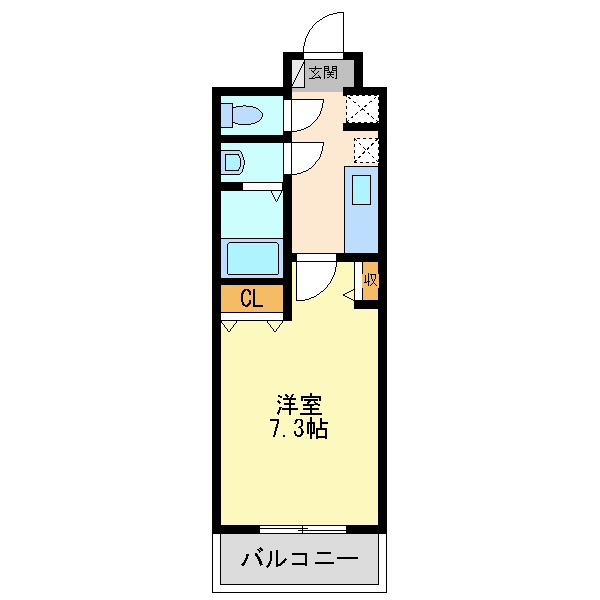 セレッソコートリバーサイドOSAKAの間取り