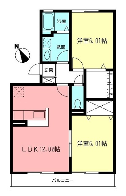 ソレアード生田の間取り