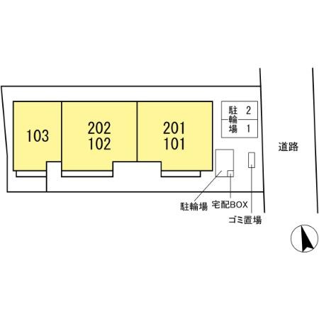 テラス　リバプールの区画図|同会社施工ト
