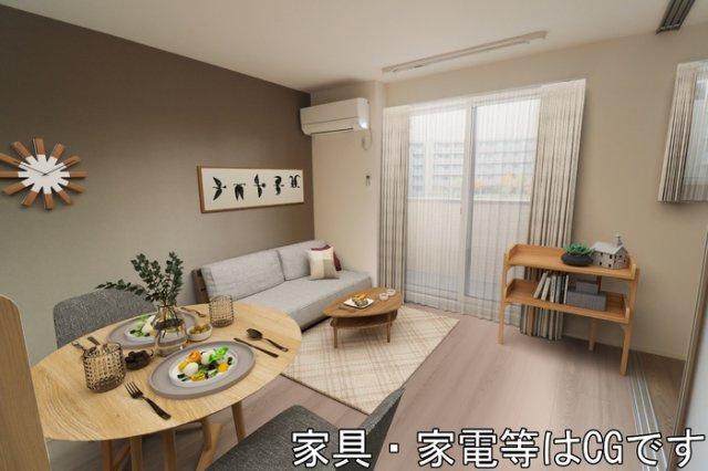 テラス　リバプールの居間・リビング|同会社施工トリシアシリーズ　完成イメージです ※現況優先
