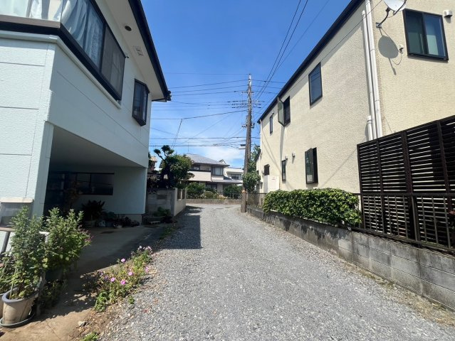 東松山町幸町　建築条件なし売地　「東松山駅」徒歩8分　敷地66坪の前面道路含む現地写真