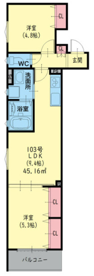 【間取り】 | クリエオーレ菱江Ⅲ