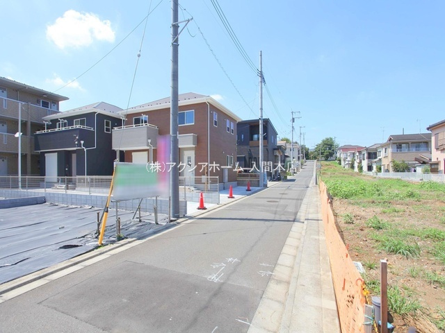 入間市上藤沢・全4棟　新築未入居一戸建　4号棟　の前面道路含む現地写真|現地写真　2024年8月2日撮影