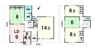 【間取り】 | 北葛城郡王寺町畠田7丁目