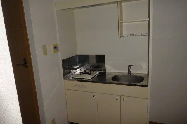 ディリジェントのキッチン|1口ガスコンロ付き