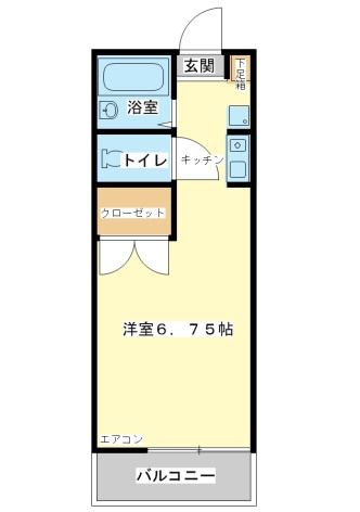 姫路市玉手のハイツの間取り