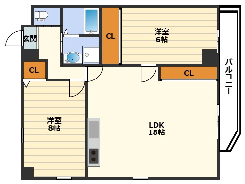 ヒューマンポート洗心洞の間取り