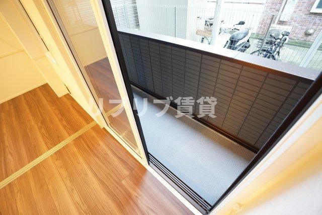 D-ROOM新宿ⅠーBのバルコニー