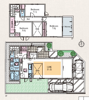 秦野市今泉　新築戸建　4号棟