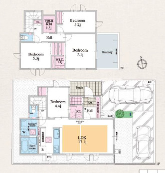 秦野市今泉　新築戸建　2号棟