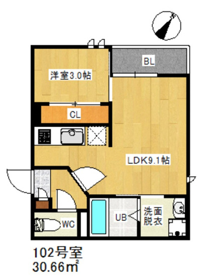 【間取り】 | Grandtic 桜ケ丘trois　★プライスホームなら仲介手数料0円です★
